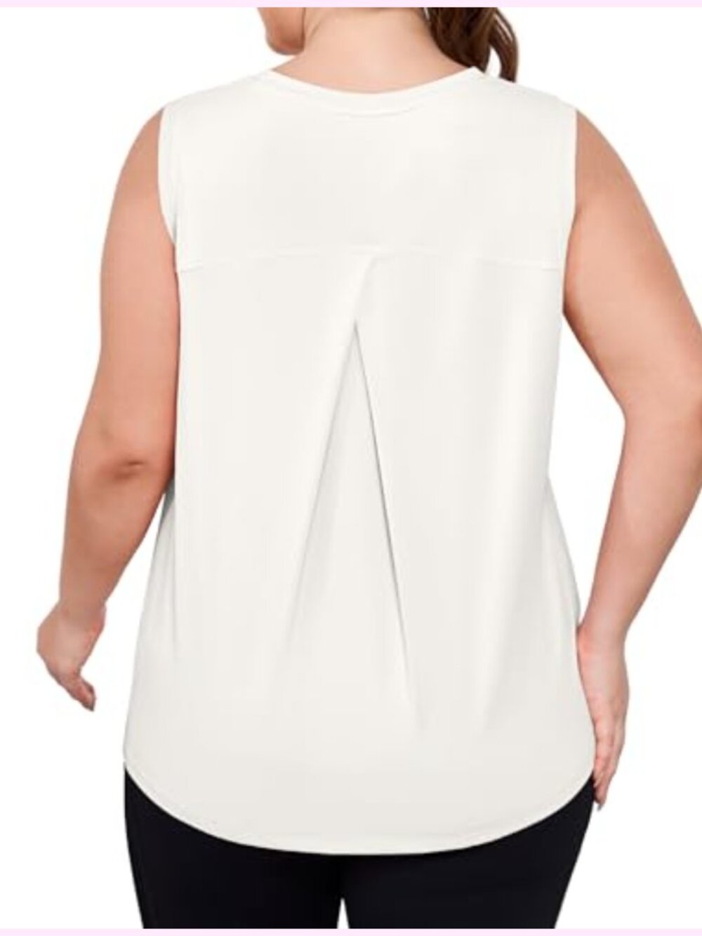 Plus Size Loose Fit Sleeveless Tank Top - Racerback Athletic